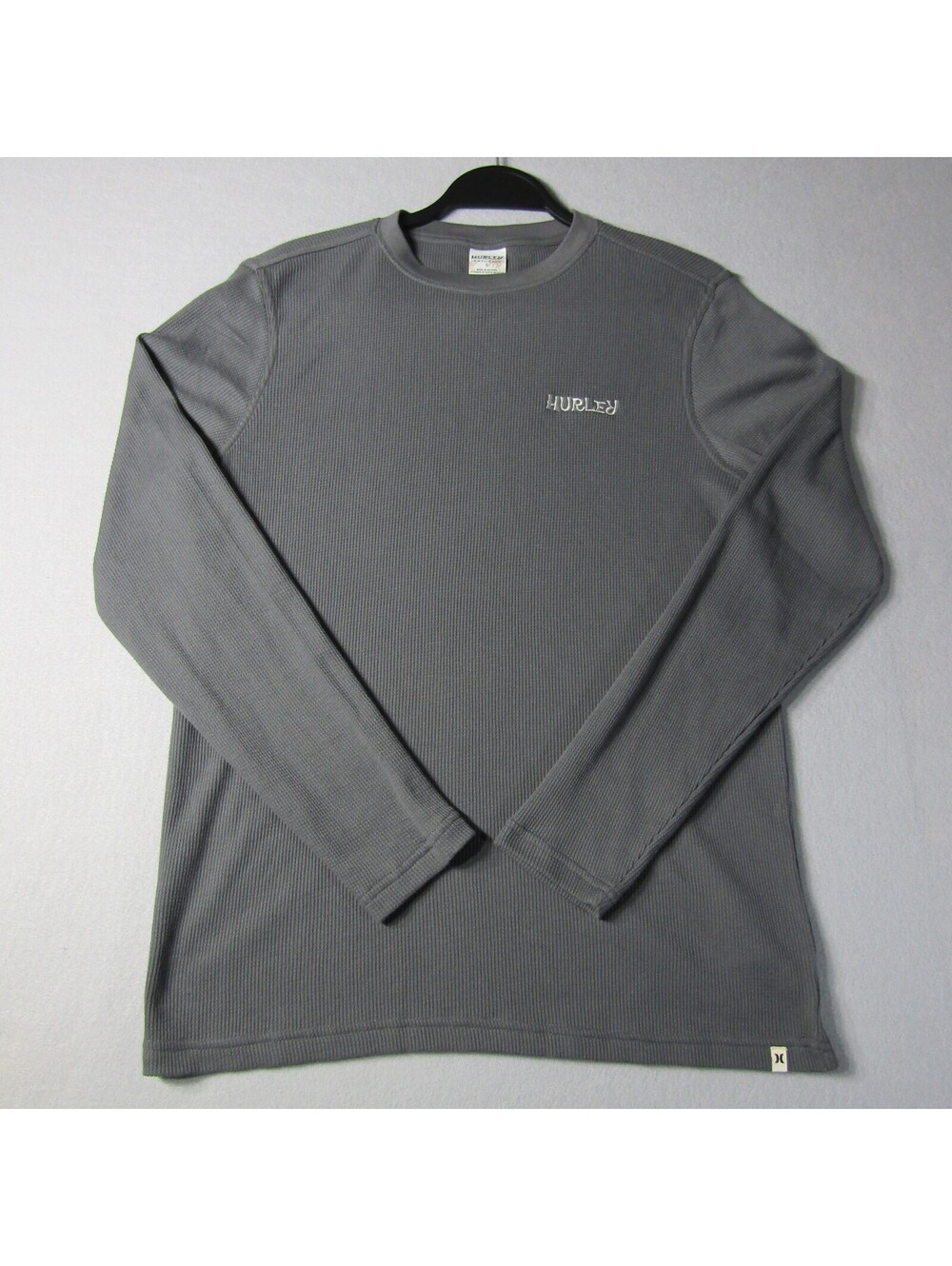 NWT Hurley Islander Thermal LS Shirt Men's S Ion Grey